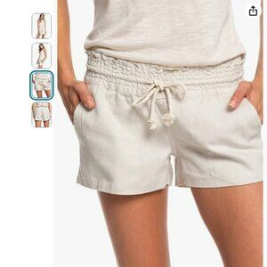 Roxy - Oceanside Linen Short in Sea Stone - M Vietnam